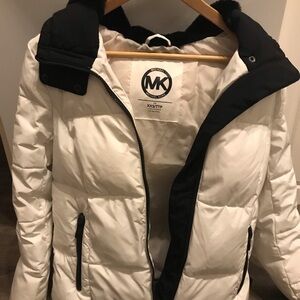 Michael Kors Women's White Puffer Jacket